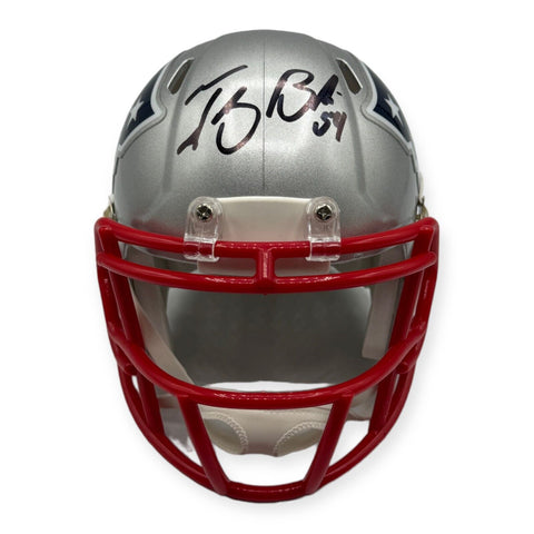 Tedy Bruschi Signed Autographed Patriots Mini Helmet JSA