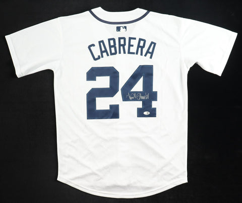 Miguel Cabrera Signed Detroit Tigers Nike Jersey (Beckett) 2012 Triple Crown