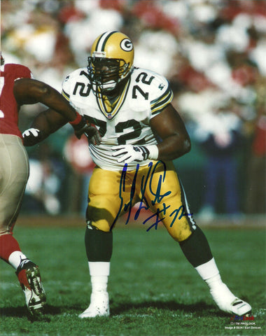 Green Bay Packers EARL DOTSON Signed 8x10 AUTO Photo #3 - SB XXXI Champ