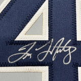 FRAMED Autographed/Signed TINO MARTINEZ 35x39 New York Grey Jersey PSA COA