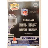 CeeDee Lamb Autographed/Signed Funko Pop! Fanatics FAN 44694