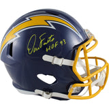 Dan Fouts Autographed San Diego Chargers F/S TB 74-87 Helmet Beckett 49247