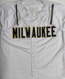 BUD SELIG Signed Custom Replica White Jersey AUTO - Milwaukee Brewers MLB - BAS