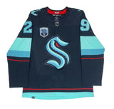 VINCE DUNN Autographed "Release The Kraken" Authentic Navy Jersey FANATICS