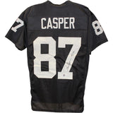 Dave Casper Autographed Pro Style Black sz XL Jersey Beckett Witness 51632