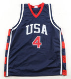 Allen Iverson Signed Team USA Jersey (Playball Ink) Philadelphia 76ers