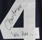 Chuck Fusina Autographed/Inscribed Blue Custom Football Jersey Penn State JSA