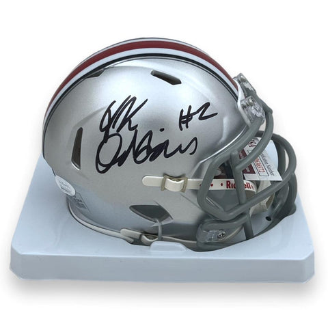 Ohio State JK Dobbins Autographed Signed Mini Helmet - JSA