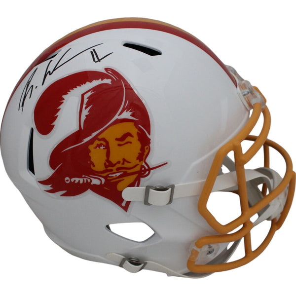 Rachaad White Autographed Tampa Bay Buccaneers F/S TB Helmet Beckett 43106