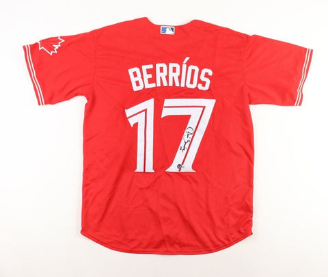 Jose Berrios Signed Toronto Blue Jays Nike Style Jersey Beckett 2xAll Star Ptchr