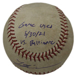 Lucas Giolito Autographed Game Used OML Baseball White Sox MLB 36118