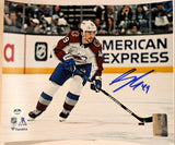 Samuel Girard Avalanche Autographed Action 8x10 Photo White Uniform LSM COA