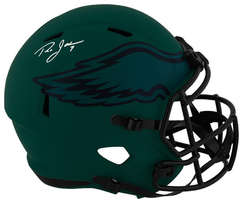 Ron Jaworski Signed Eagles RAVE Riddell Full Size Replica Helmet -(SCHWARTZ COA)