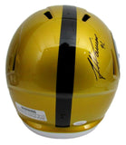 James Harrison Steelers Signed Full Size Flash Replica Helmet JSA 165646
