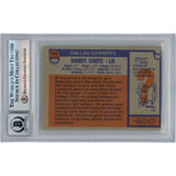 Randy White Autographed 1976 Topps #168 HOF Slabbed Trading Card Beckett 50656