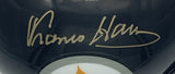 Franco Harris HOF Signed/Auto Black Mini Football Helmet Steelers Steiner 205882