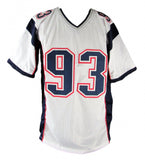 Richard Seymour Signed Patriots Jersey (Beckett) 3xSuper Bowl Champion Def. Line