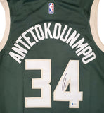 BUCKS GIANNIS ANTETOKOUNMPO AUTOGRAPHED GREEN NIKE JERSEY XXL BECKETT 191165