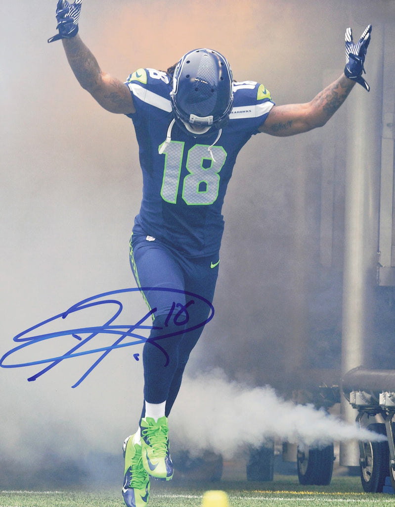 Sidney Rice Autographed Signed 11x14 Photo Seattle Seahawks SKU #24398 ...