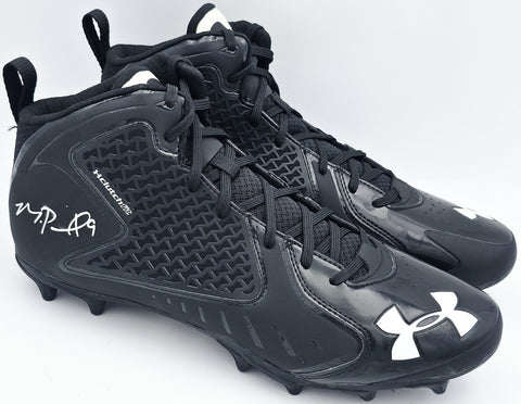 Michael Penix Jr. Autographed Under Armour Cleats Falcons (Smudged) Beckett