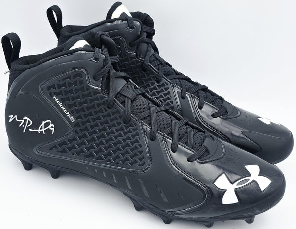 Michael Penix Jr. Autographed Under Armour Cleats Falcons (Smudged) Beckett