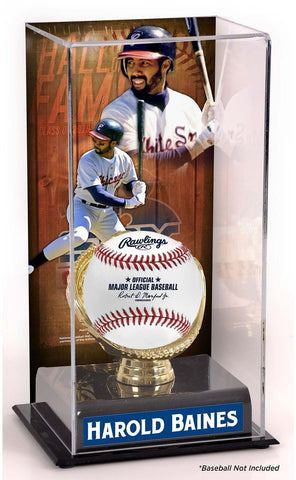 Harold Baines Chicago White Sox Hall of Fame Sublimated Display Case with Image