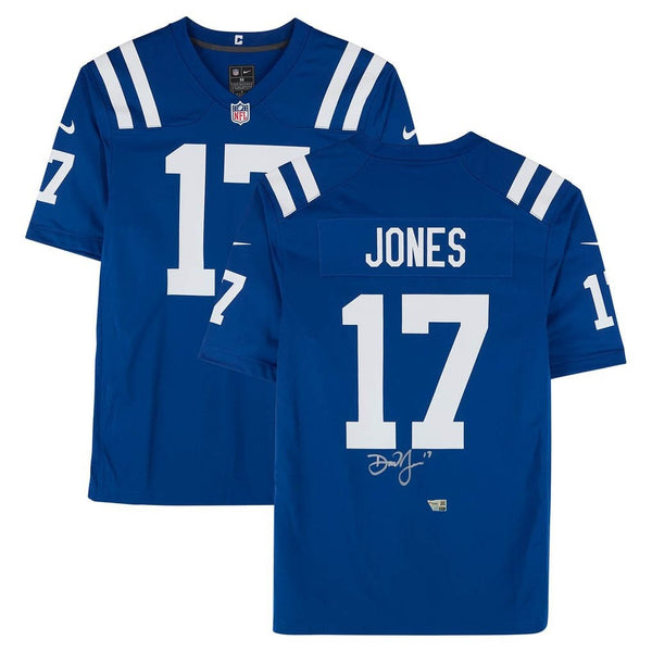 Daniel Jones Autographed Indianapolis Colts Royal Blue Nike Game Jersey Fanatics