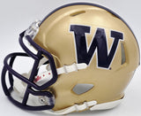 Michael Penix Jr. Autographed Washington Mini Helmet Beckett Witness 2W906690
