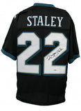 Duce Staley Signed Philadelphia Eagles Black Jersey (TriStar Holo) Super Bowl XL