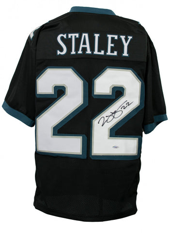 Duce Staley Signed Philadelphia Eagles Black Jersey (TriStar Holo) Super Bowl XL