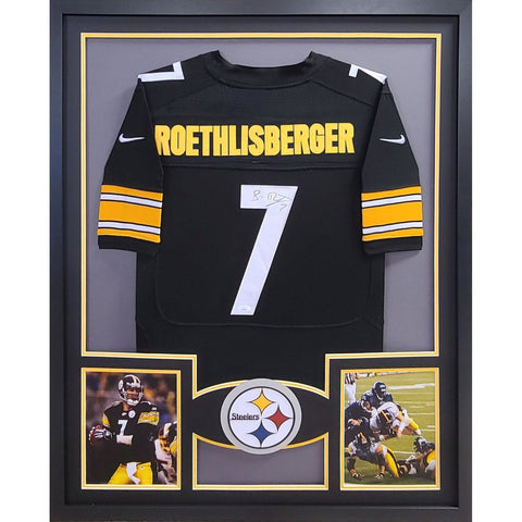 Ben Roethlisberger Autographed Signed Framed Pittsburgh Steelers Jersey JSA