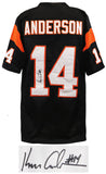 Ken Anderson (BENGALS) Signed Black Custom Football Jersey - (SCHWARTZ COA)