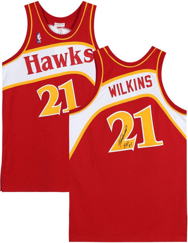 Dominique Wilkins Atlanta Hawks Signed Red 1986 Authentic Jersey & "HOF 15" Insc