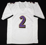 Nate Wiggins Signed Baltimore Ravens White Jersey (JSA COA) 2024 1st Round Pk DB