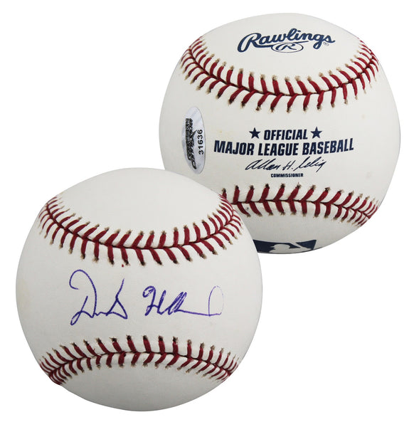 Rangers Derek Holland Authentic Signed Allen Selig OML Baseball BAS #BY031105