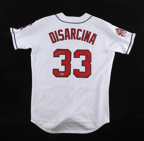 Gary DiSarcina Signed Angels Majestic Authentic Jersey w/35th Anniversary Patch