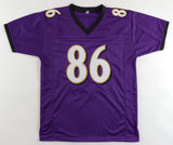 Todd Heap Signed Baltimore Ravens Jersey (Beckett Holo) 2xPro Bowl Tight End