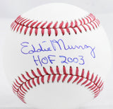 Eddie Murray Autographed Rawlings OML Baseball w/HOF - Beckett W Hologram *Blue