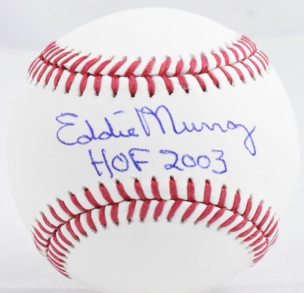 Eddie Murray Autographed Rawlings OML Baseball w/HOF - Beckett W Hologram *Blue