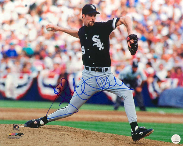 Jack McDowell Signed White Sox Pitching Action 16x20 Photo (In Blue) - (SS COA)