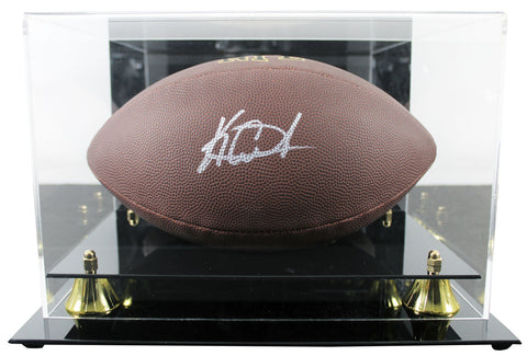 Bills Keon Coleman Signed Wilson Super Grip Nfl Football w/ Case BAS Witnessed