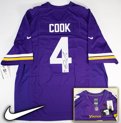 Dalvin Cook Signed Minnesota Vikings Nike Replica Game Jersey Size 3XL/ Beckett