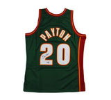 Gary Payton Signed Seattle Sonics Mitchell & Ness Green Swingman Jersey