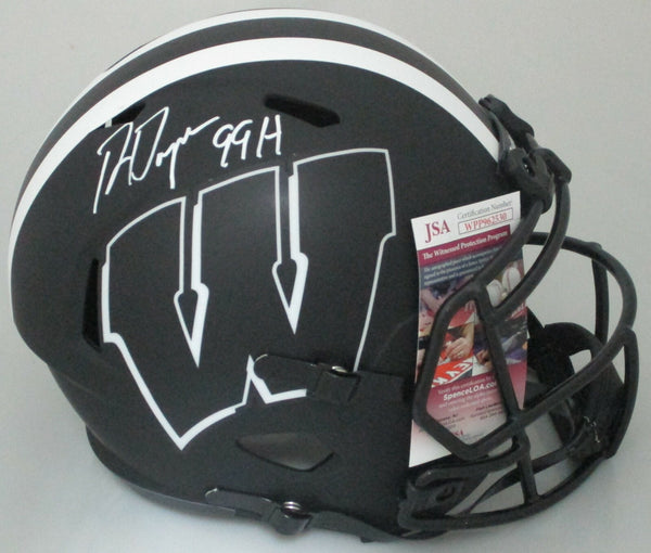 Badgers RON DAYNE Signed Full Size Replica ECLIPSE Speed Helmet AUTO w/ 99H JSA
