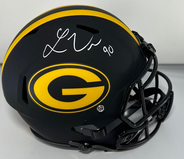 Packers LUKAS VAN NESS Signed Full Size ECLIPSE Replica Speed Helmet AUTO - BAS
