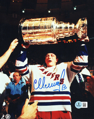Sergei Nemchinov Autographed New York Rangers Stanley Cup 8x10 Photo Beckett