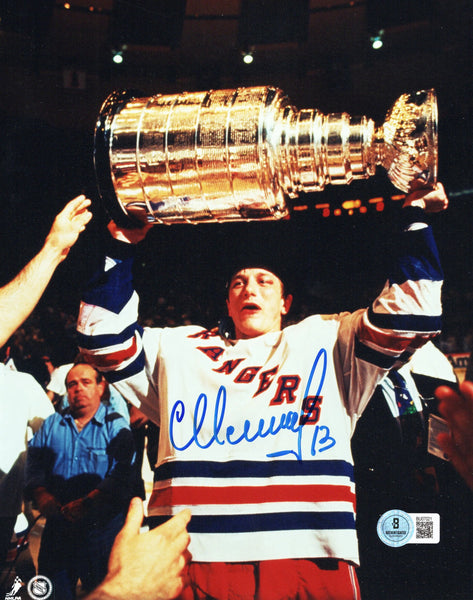 Sergei Nemchinov Autographed New York Rangers Stanley Cup 8x10 Photo Beckett