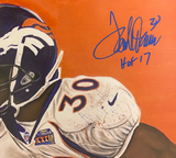 Terrell Davis Autographed "HOF 17" Denver Broncos 20" x 30" Framed Photo JSA