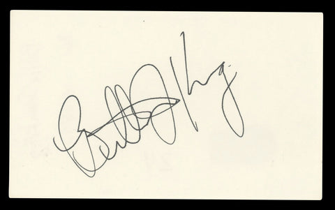 Billie Jean King Battle Of The Sexes Signed 3x5 Index Card BAS #BL96901