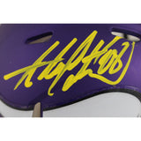 Adrian Peterson Autographed Minnesota Vikings Speed Mini Helmet Beckett 49854